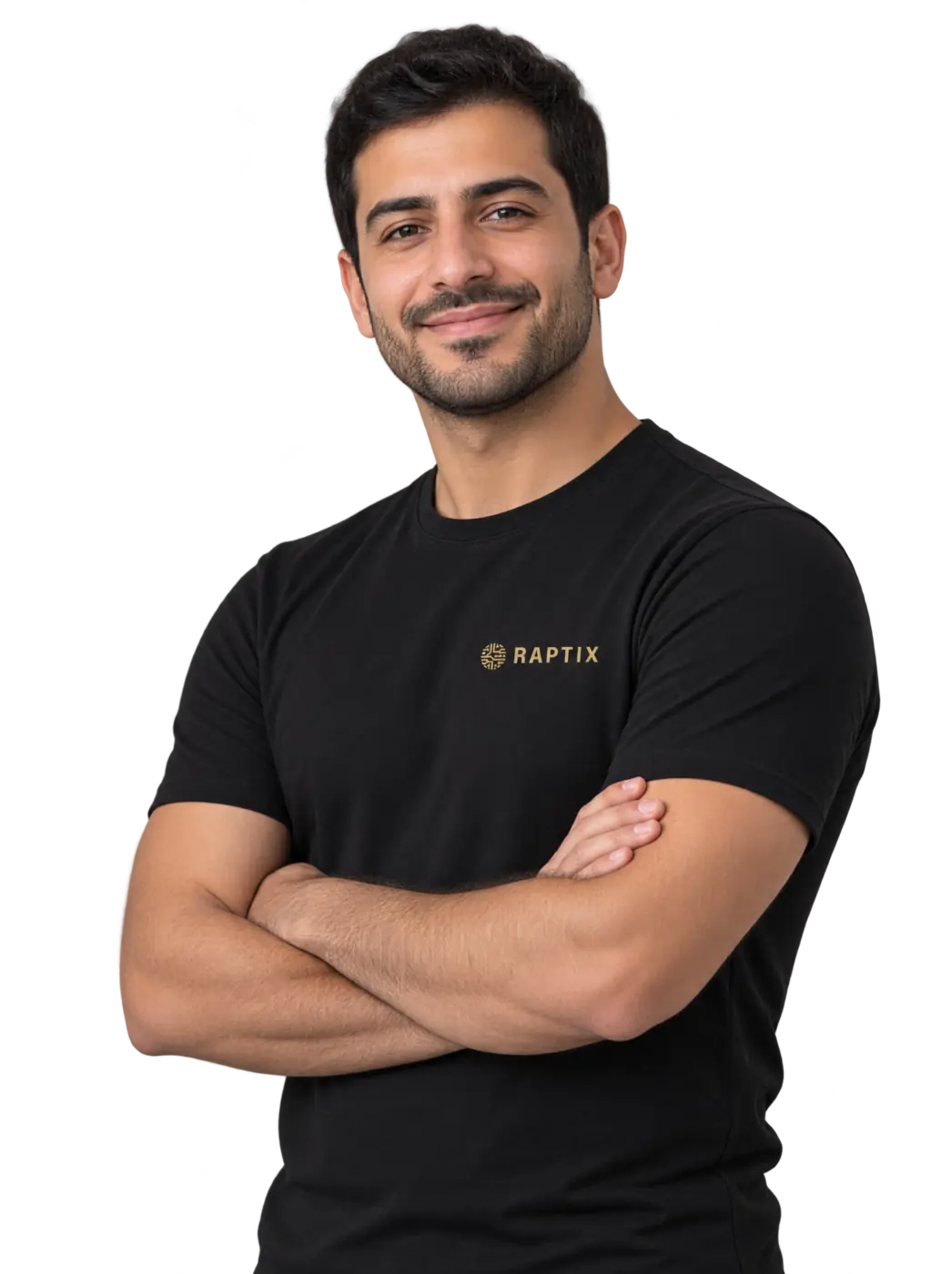 A person in a RAPTIX t-shirt